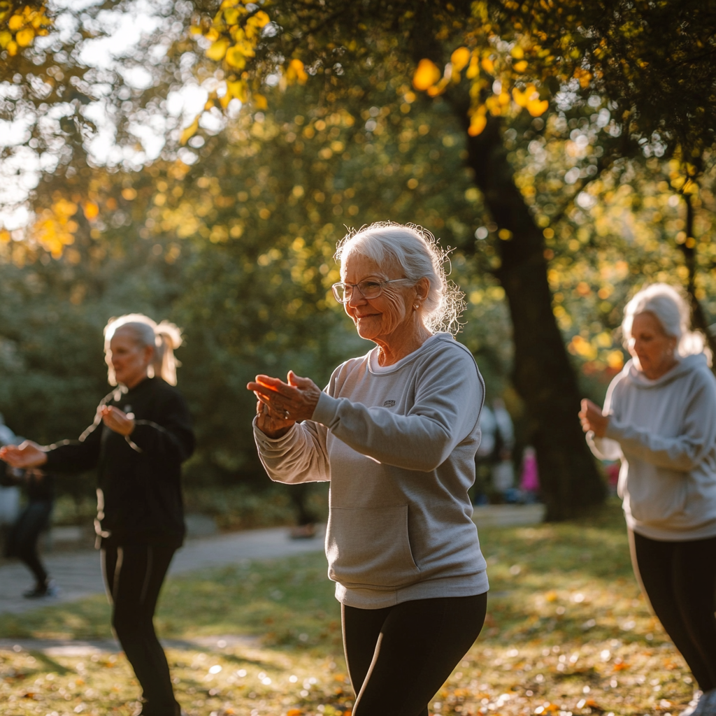 דיירות דיור מוגן מתאמנות
